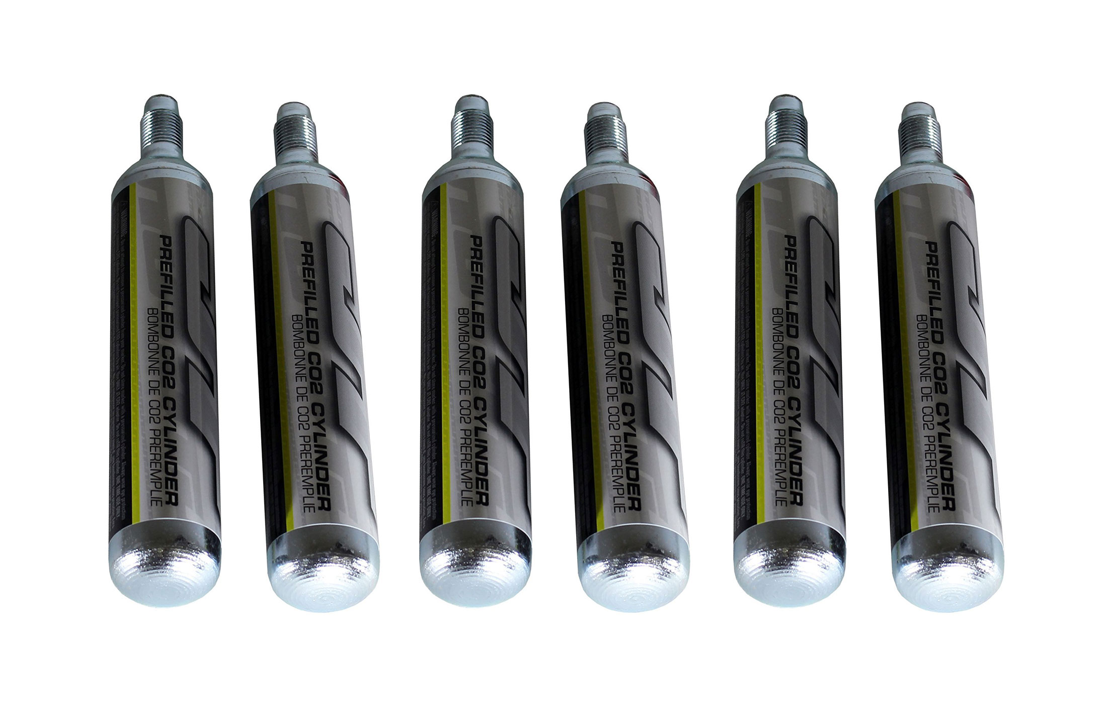 Empire JT Paintball 90 Gram Prefilled Single Use CO2 Cartridge 6 Pack